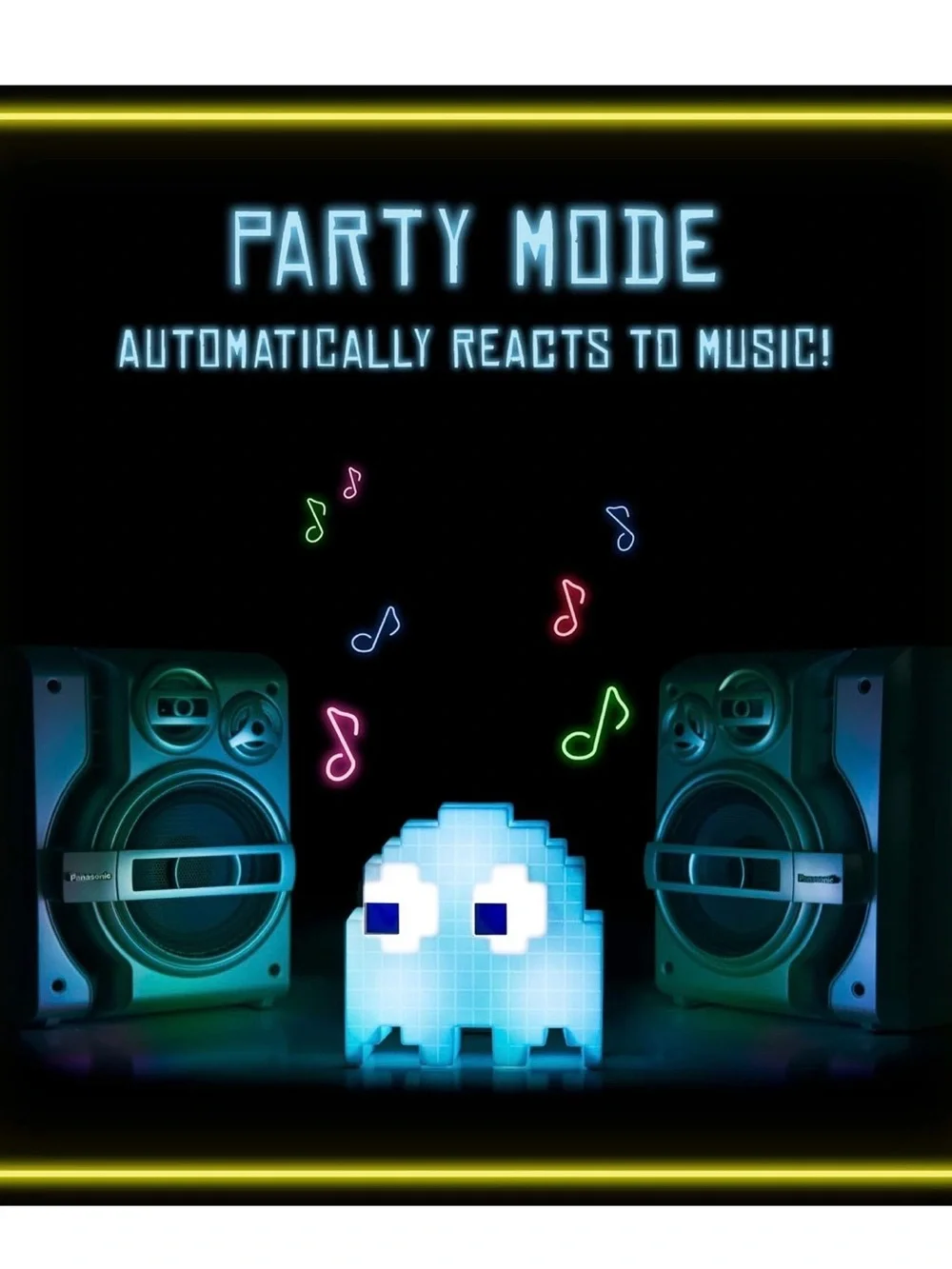 Blue Pixel Ghost LED Lamp - Gaming Decor